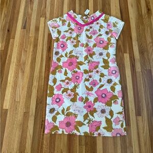 Vintage 60s Silk Chemise Floral Dress